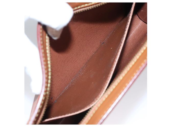 LOUIS VUITTON Epi Pochette Uomo Borsa Clutch Zipangu Oro M52528 LV Auth ti2611 Marrone - vista 10