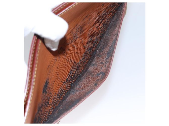 LOUIS VUITTON Epi Pochette Uomo Borsa Clutch Zipangu Oro M52528 LV Auth ti2611 Marrone - vista 11