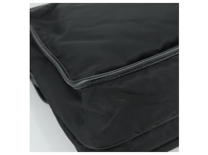 Borsa a Spalla PRADA in Nylon Nero Auth yk16281 - vista 17