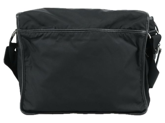 Borsa a Spalla PRADA in Nylon Nero Auth yk16281 - vista 2