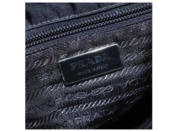 Borsa a Spalla PRADA in Nylon Nero Auth yk16281 - vista 20