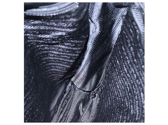 Borsa a Spalla PRADA in Nylon Nero Auth yk16281 - vista 21