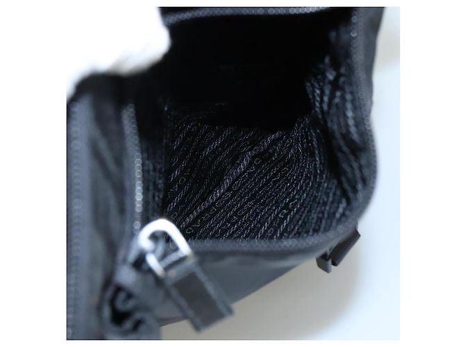 Borsa a Spalla PRADA in Nylon Nero Auth yk16281 - vista 25