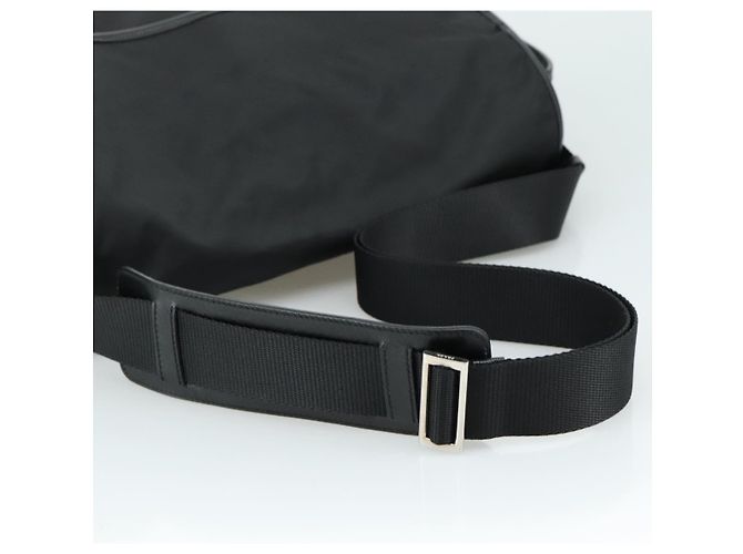 Borsa a Spalla PRADA in Nylon Nero Auth yk16281 - vista 7