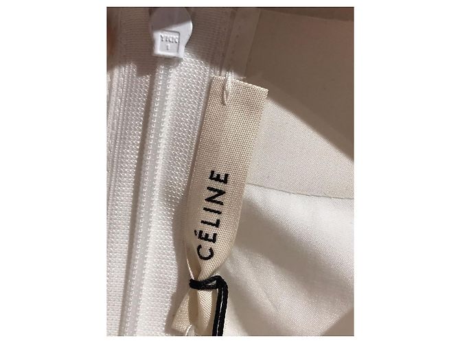 Céline CELINE Tops T.International S Algodón Blanco - vista 4