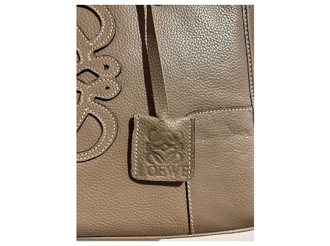 Bolsos LOEWE T. Cuero Beige - vista 7