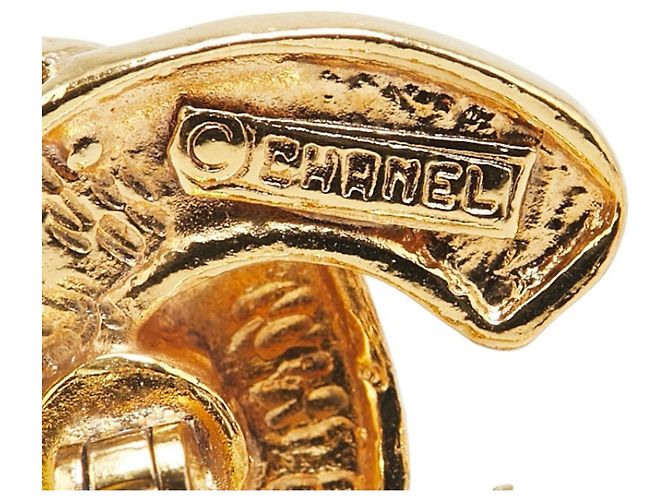 Gemelli Chanel Matelassé Coco Mark placcati in oro D'oro - vista 4