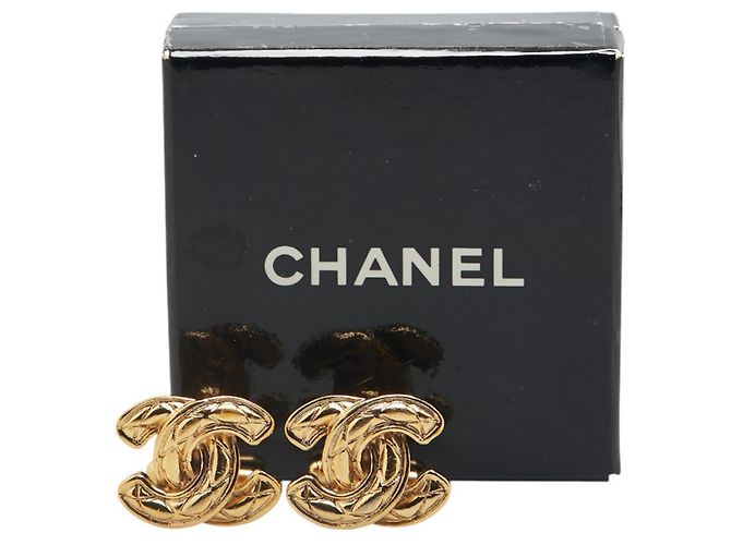 Gemelli Chanel Matelassé Coco Mark placcati in oro D'oro - vista 5