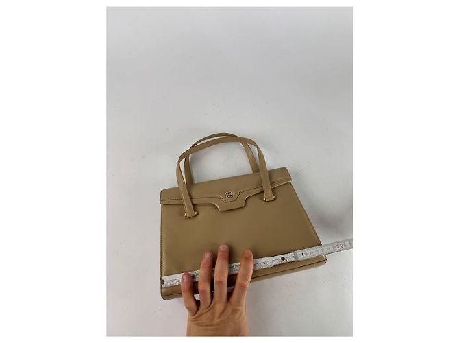 Vintage Givenchy 4G Leder Tasche Braun Beige - Ansicht 12
