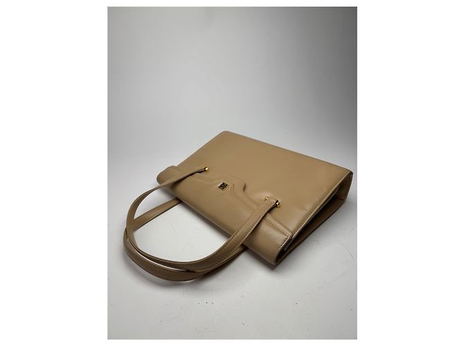 Vintage Givenchy 4G Leder Tasche Braun Beige - Ansicht 3
