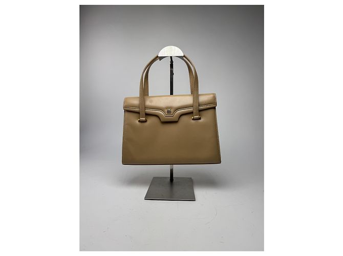 Vintage Givenchy 4G Leder Tasche Braun Beige - Ansicht 5
