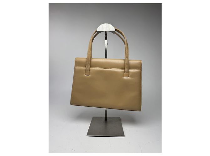 Vintage Givenchy 4G Leder Tasche Braun Beige - Ansicht 6
