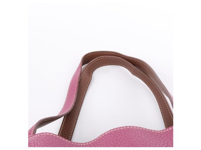 Hermès HERMES Double Sense 36 Borsa a Spalla Taurillon Clemence Tosca × Marrone d'India P:2012 Rosa - vista 15