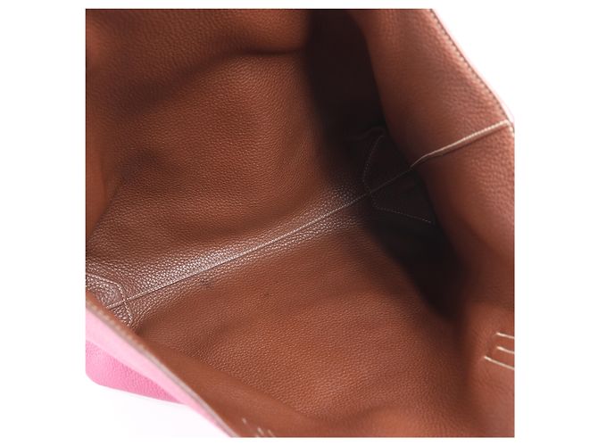 Hermès HERMES Double Sense 36 Borsa a Spalla Taurillon Clemence Tosca × Marrone d'India P:2012 Rosa - vista 17
