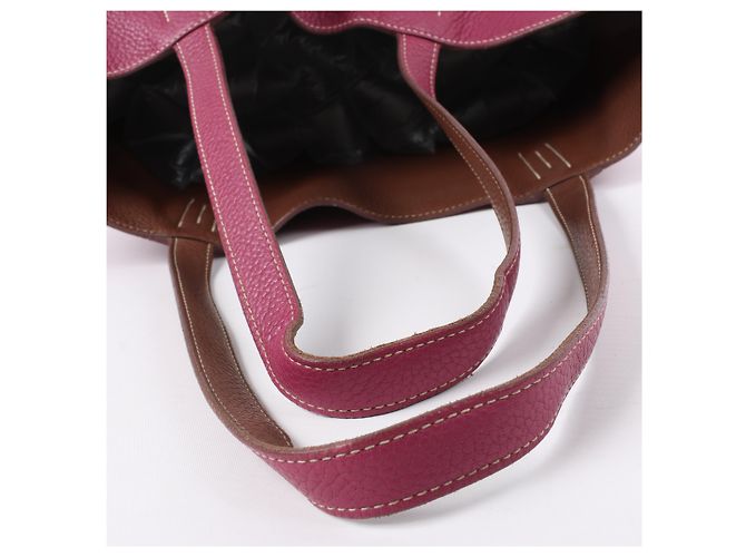 Hermès HERMES Double Sense 36 Borsa a Spalla Taurillon Clemence Tosca × Marrone d'India P:2012 Rosa - vista 8