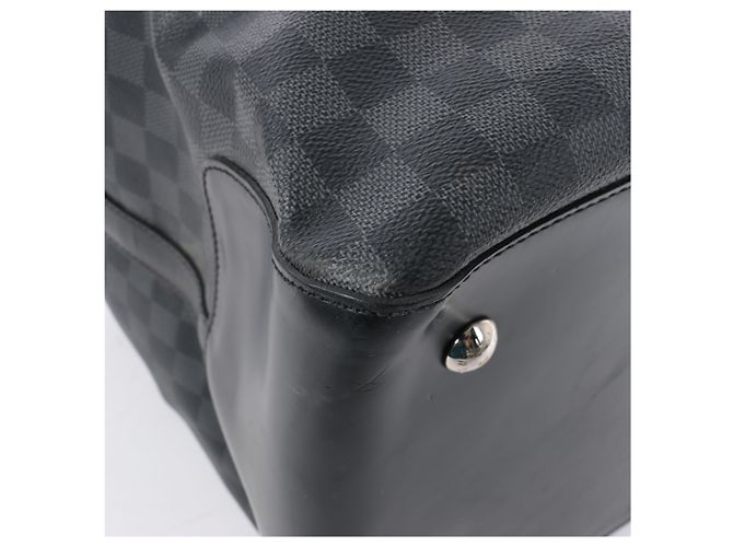 Borsa Louis Vuitton Damier Graphite Neo Greenwich in marrone N41164 Verde - vista 12