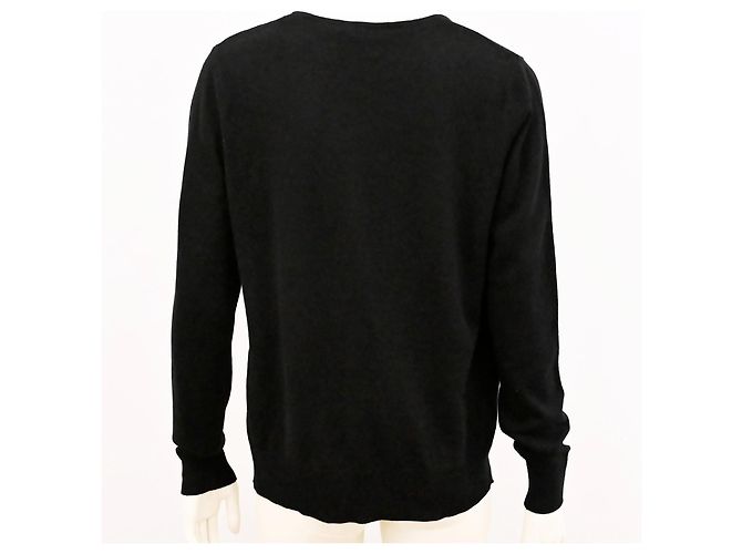Autre Marque Adagio Seiden- und Kaschmirpullover in Schwarz Größe L XL - Ansicht 7