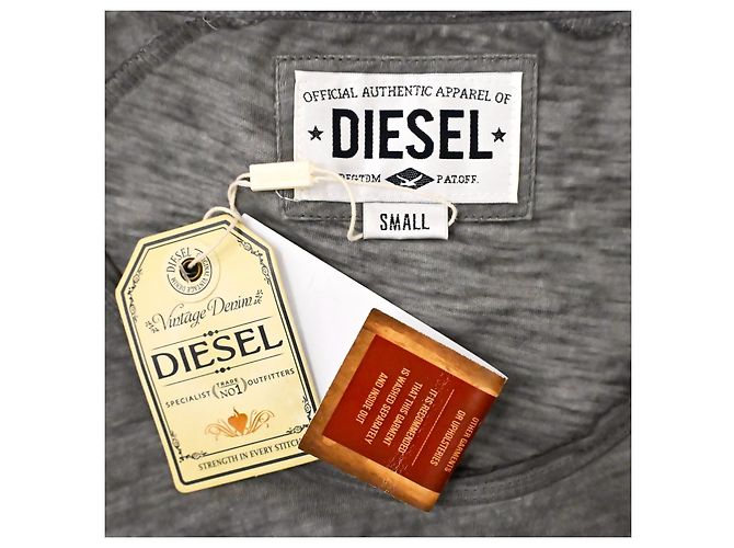 Camiseta sin mangas Diesel en gris melange talla S - vista 11