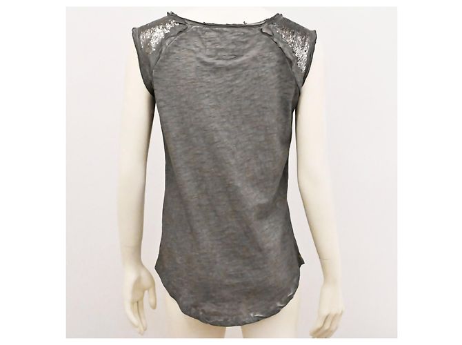 Camiseta sin mangas Diesel en gris melange talla S - vista 6