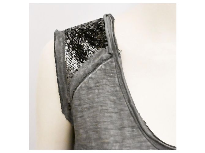 Camiseta sin mangas Diesel en gris melange talla S - vista 8