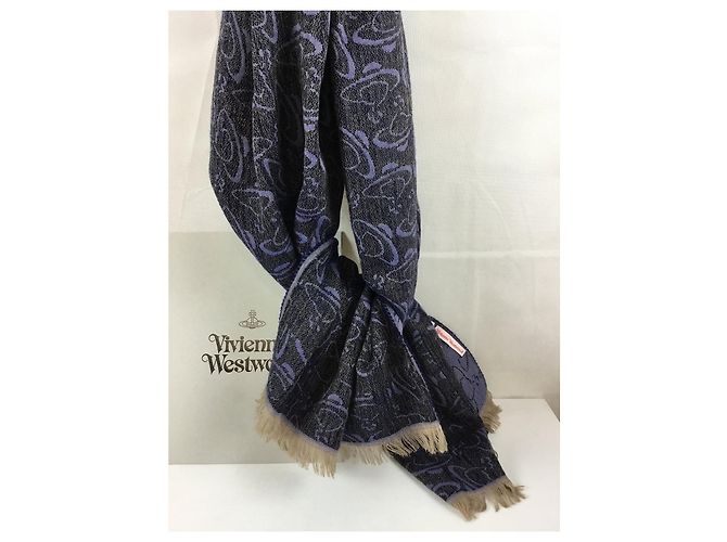 Stola Vivienne Westwood in lana e viscosa multicolore - vista 10