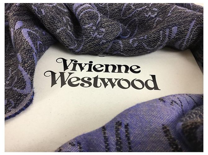 Stola Vivienne Westwood in lana e viscosa multicolore - vista 3