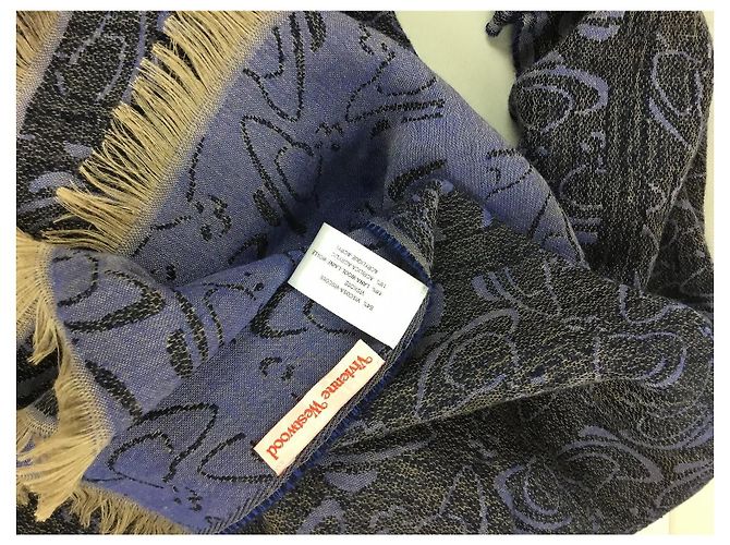Stola Vivienne Westwood in lana e viscosa multicolore - vista 4