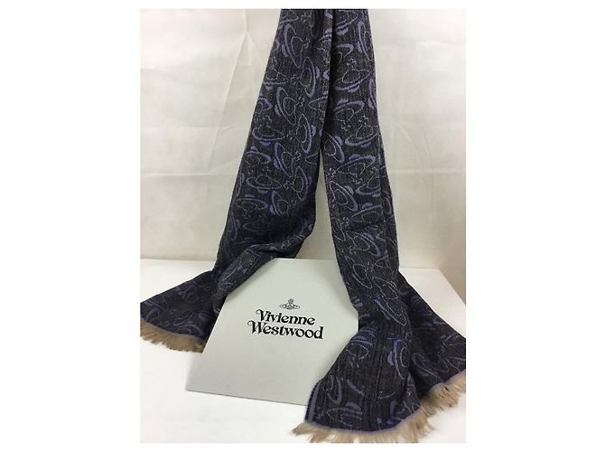 Stola Vivienne Westwood in lana e viscosa multicolore - vista 5