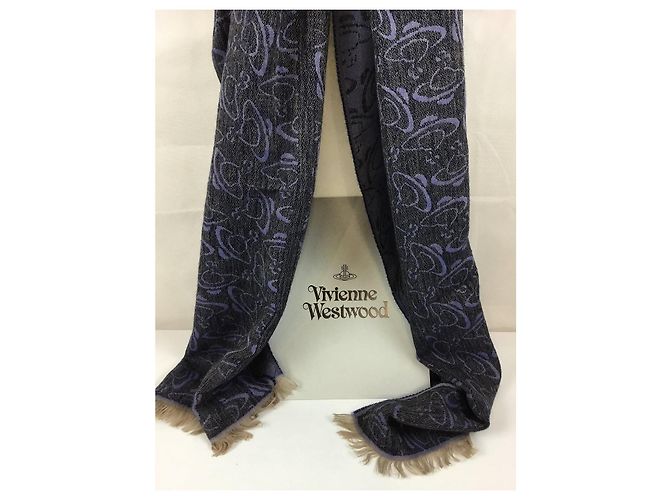 Stola Vivienne Westwood in lana e viscosa multicolore - vista 6