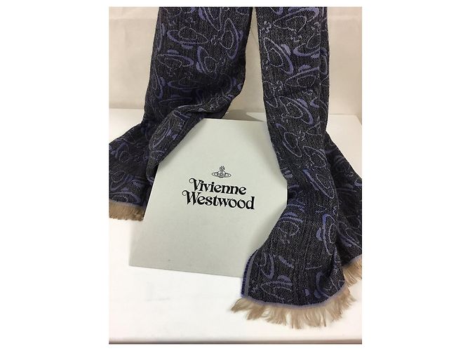 Stola Vivienne Westwood in lana e viscosa multicolore - vista 7