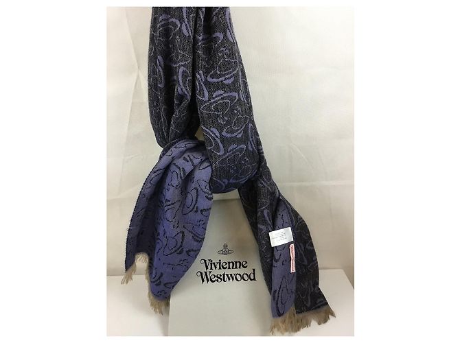 Stola Vivienne Westwood in lana e viscosa multicolore - vista 8