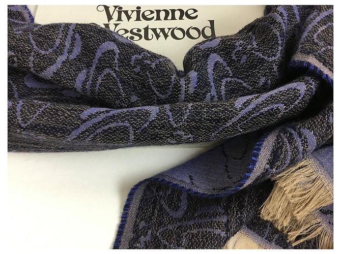 Stola Vivienne Westwood in lana e viscosa multicolore - vista 9