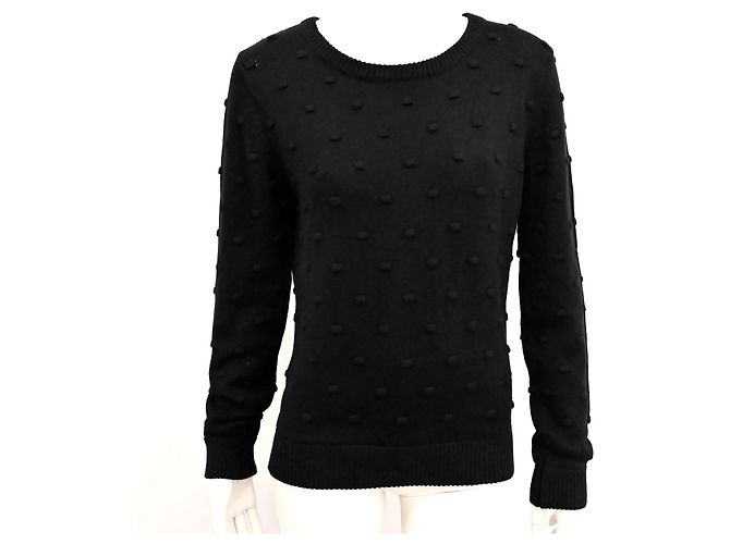Autre Marque Louche Bubble-Strickpullover aus Viskose und Baumwolle in Schwarz Größe L XL - Ansicht 5