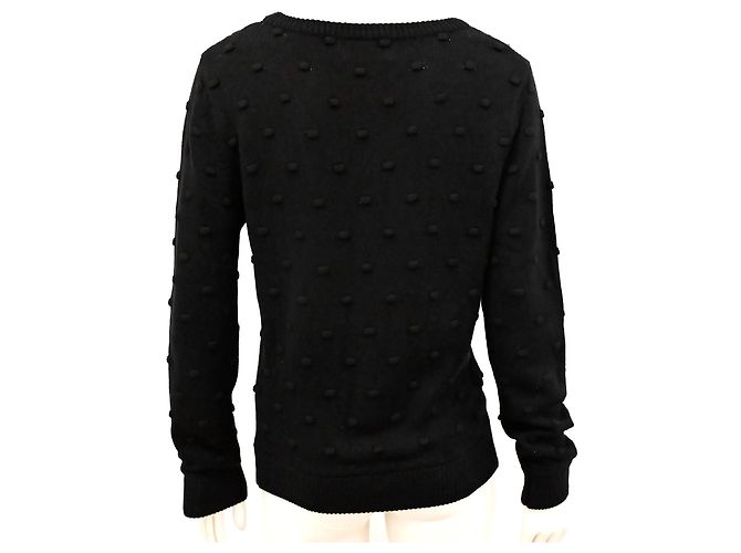 Autre Marque Louche Bubble-Strickpullover aus Viskose und Baumwolle in Schwarz Größe L XL - Ansicht 6