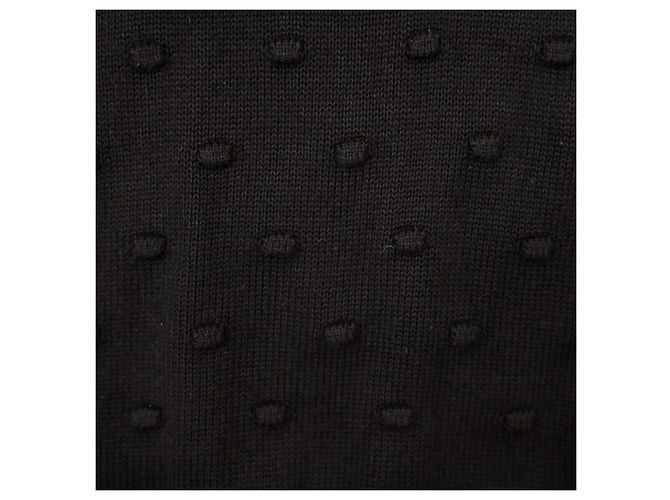 Autre Marque Louche Bubble-Strickpullover aus Viskose und Baumwolle in Schwarz Größe L XL - Ansicht 8