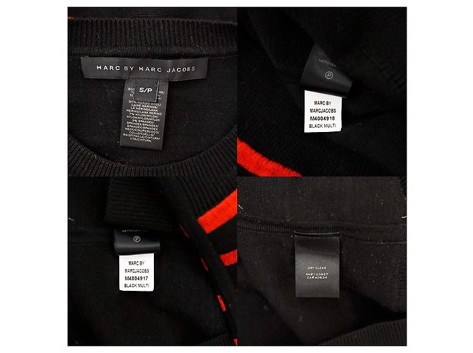 Marc by Marc Jacobs Merino-Woll-Zwillingsset Pullover Rock rot schwarz XS - Ansicht 10
