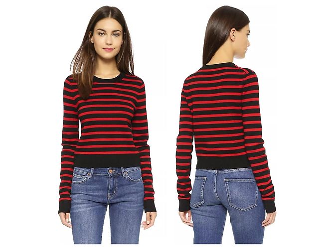 Marc by Marc Jacobs Merino-Woll-Zwillingsset Pullover Rock rot schwarz XS - Ansicht 11