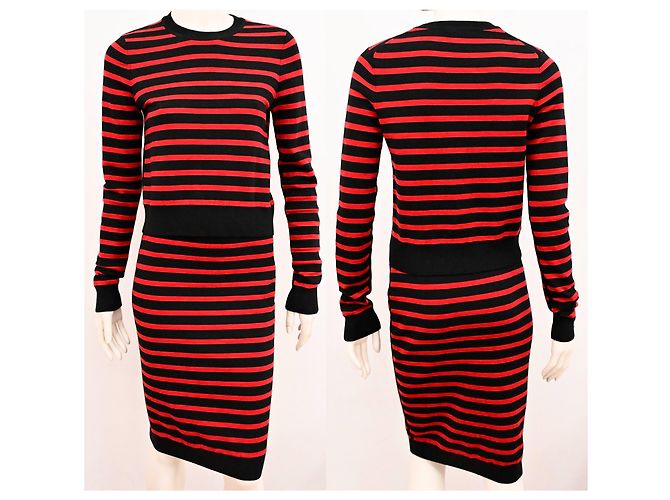 Marc by Marc Jacobs Merino-Woll-Zwillingsset Pullover Rock rot schwarz XS - Ansicht 3