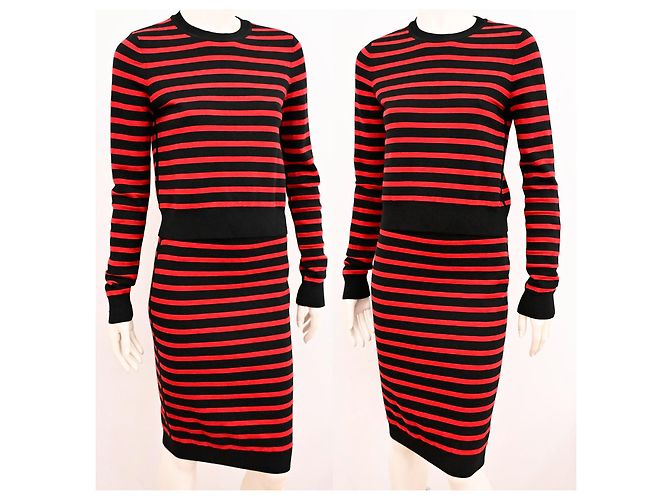 Marc by Marc Jacobs Merino-Woll-Zwillingsset Pullover Rock rot schwarz XS - Ansicht 5