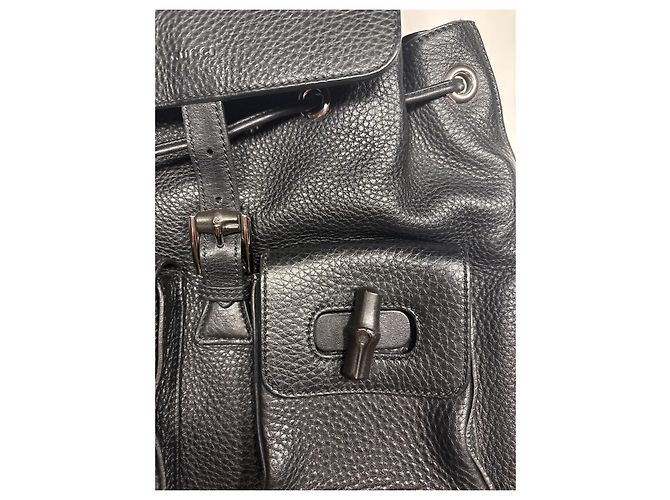 Gucci Tassel-Fransen-Rucksack Schwarz - Ansicht 4