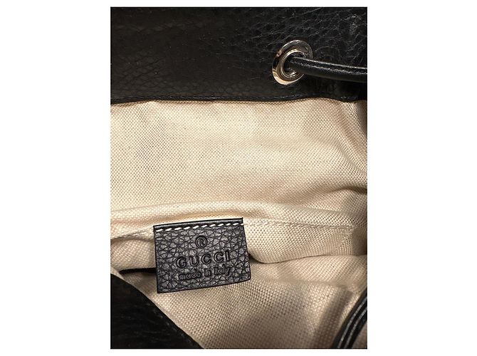 Gucci Tassel-Fransen-Rucksack Schwarz - Ansicht 7
