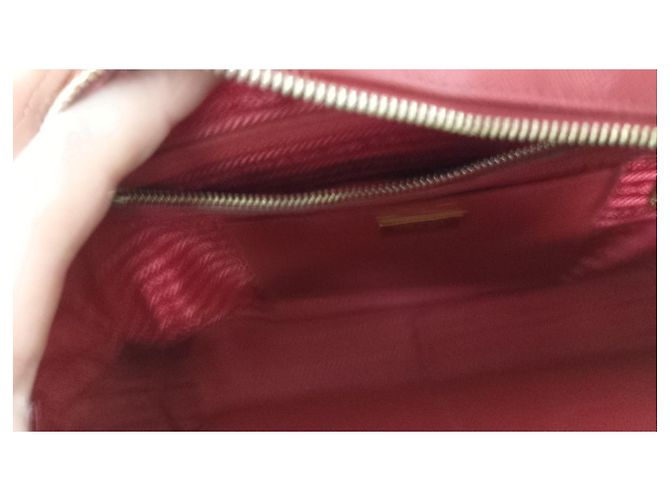 Borsa a mano Prada in pelle rossa Rosso - vista 10