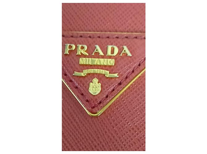Borsa a mano Prada in pelle rossa Rosso - vista 5