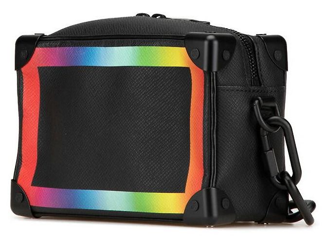 Borsa Mini Soft Trunk Taiga Louis Vuitton M30351 Nero - vista 2