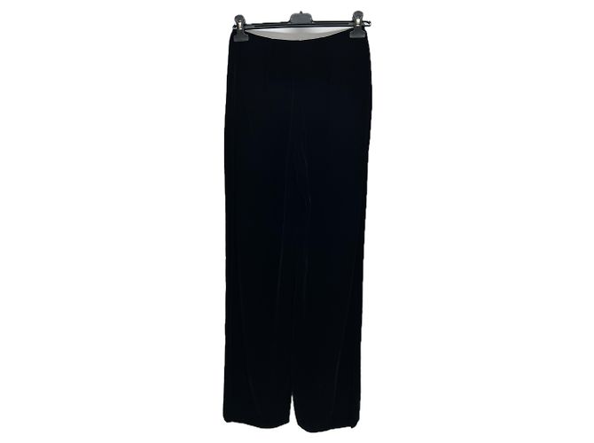 Pantalones GIORGIO ARMANI T.IT 42 Algodón Negro - vista 2