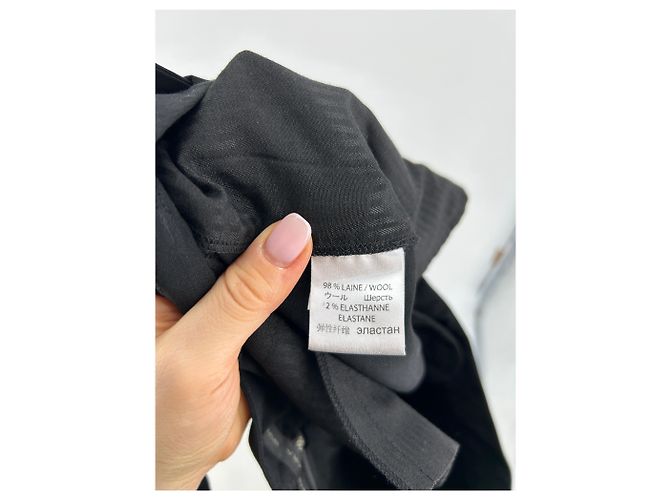 Hose BARBARA BUI T.FR 38 Wolle Schwarz - Ansicht 4