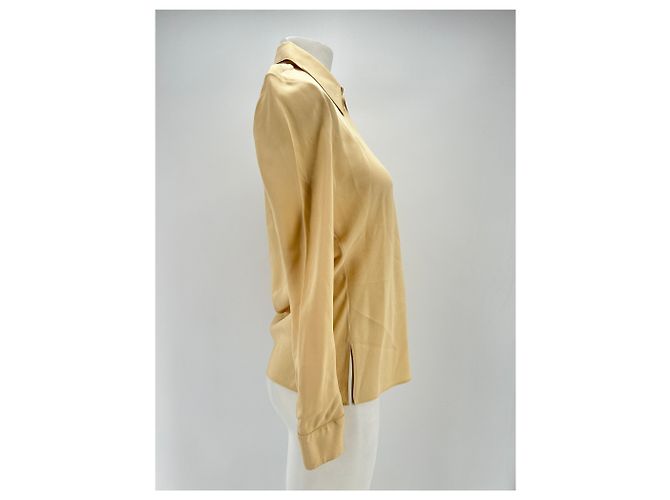 Autre Marque ROSETTA GETTY Tops T.US 4 Viscosa Dorado - vista 3