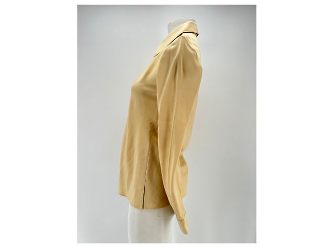 Autre Marque ROSETTA GETTY Tops T.US 4 Viscosa Dorado - vista 4
