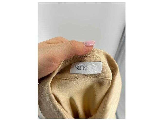 Autre Marque ROSETTA GETTY Tops T.US 4 Viscosa Dorado - vista 5
