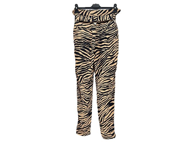 Autre Marque Pantalones OVERLOVER T.US 24 Viscosa Beige - vista 2